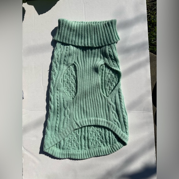 Mint Green Cable Knit Sweater - Picture 4 of 4